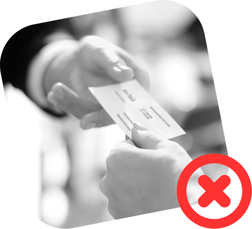 The way you exchange business cards will change.